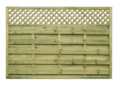 1800x1200mm Horizontal Lattice Top Fence Panel
