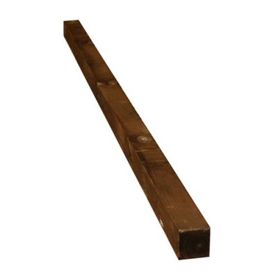 75x125x2100mm Brown Treated Timber Post