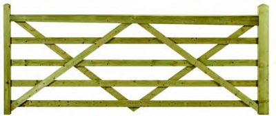 12' Softwood Somerfield Entrance Gate R/H PAR Treated