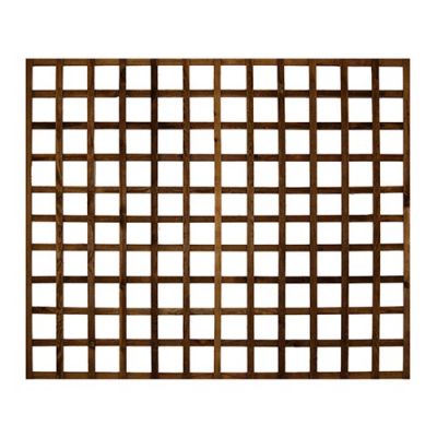 1828x1524mm (6x5) Brown Treated Square Trellis