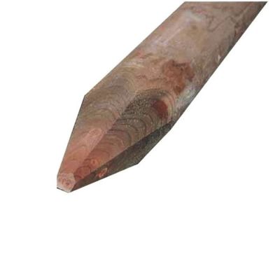 1.8m x 75-100mm Peeled & Pointed Round Post Creosote Treated
