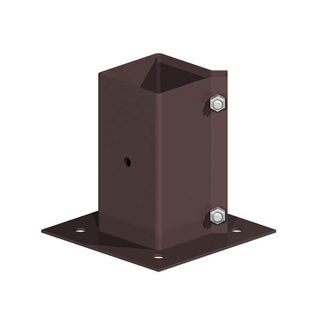 Swift Clamp 70mm Brown Bolt Down Post Support